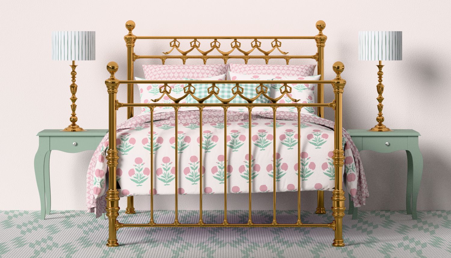 Brass beds & bed frames made from pure brass by The Original Bed Co.