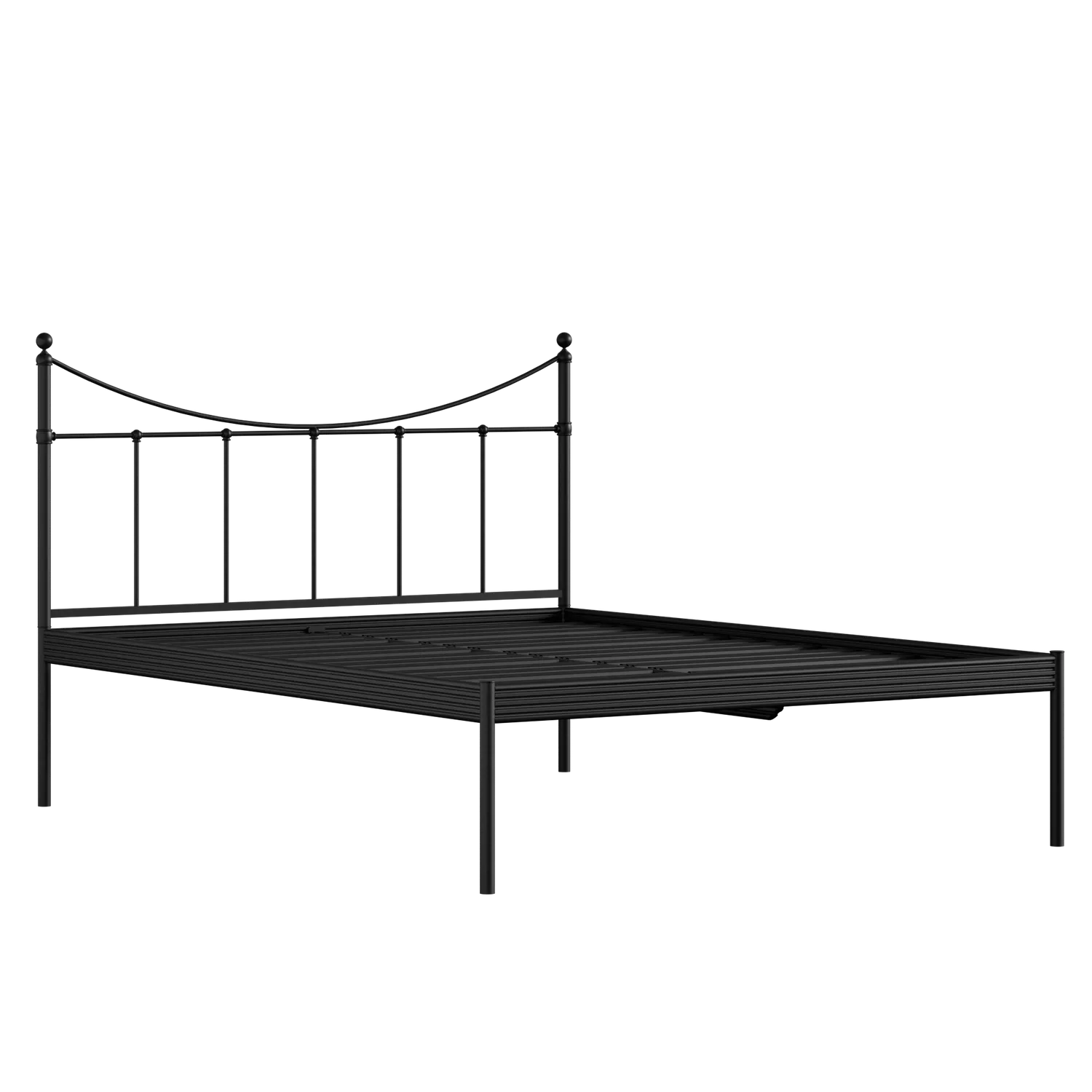 Camden iron/metal bed in black with drawers