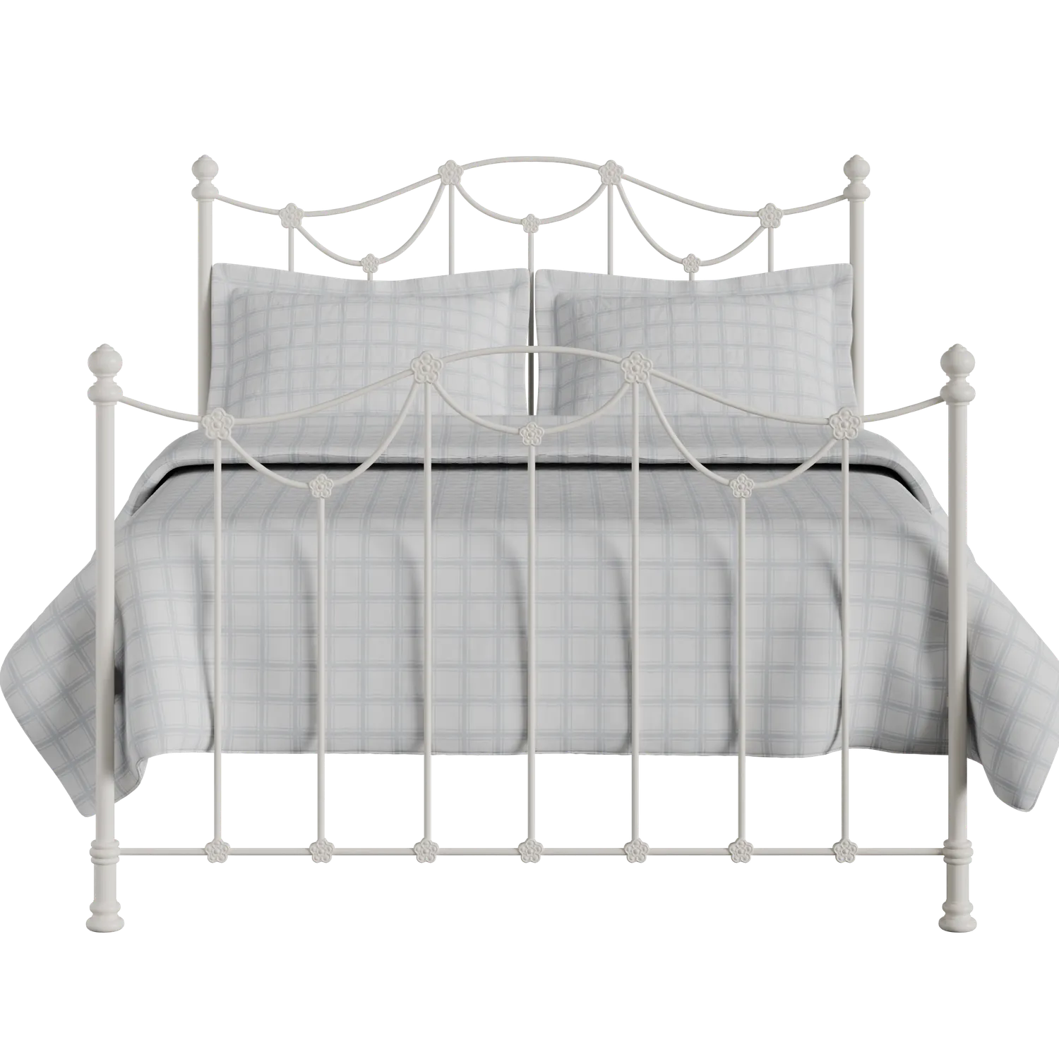 Carie iron/metal bed in ivory