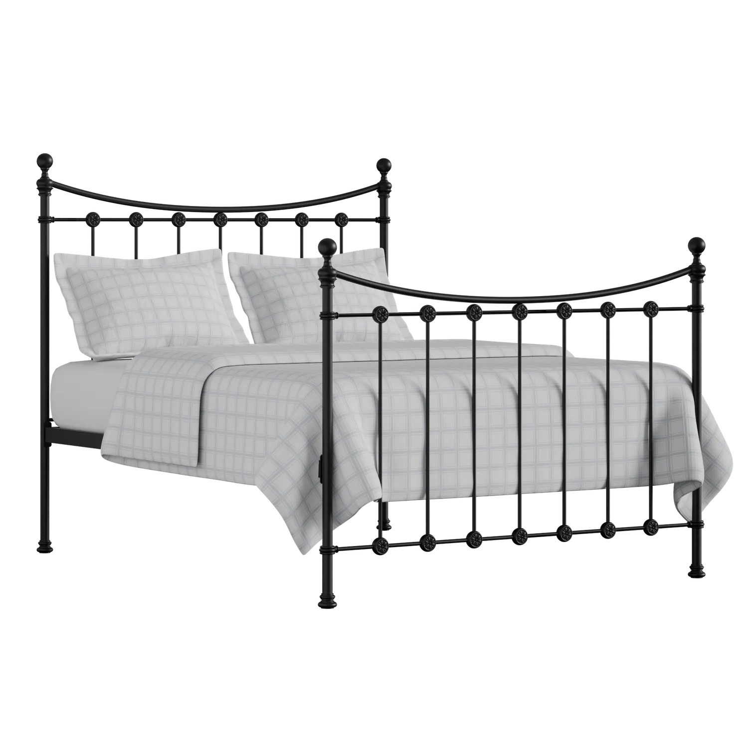 Carrick Solo letto in ferro nero con materasso