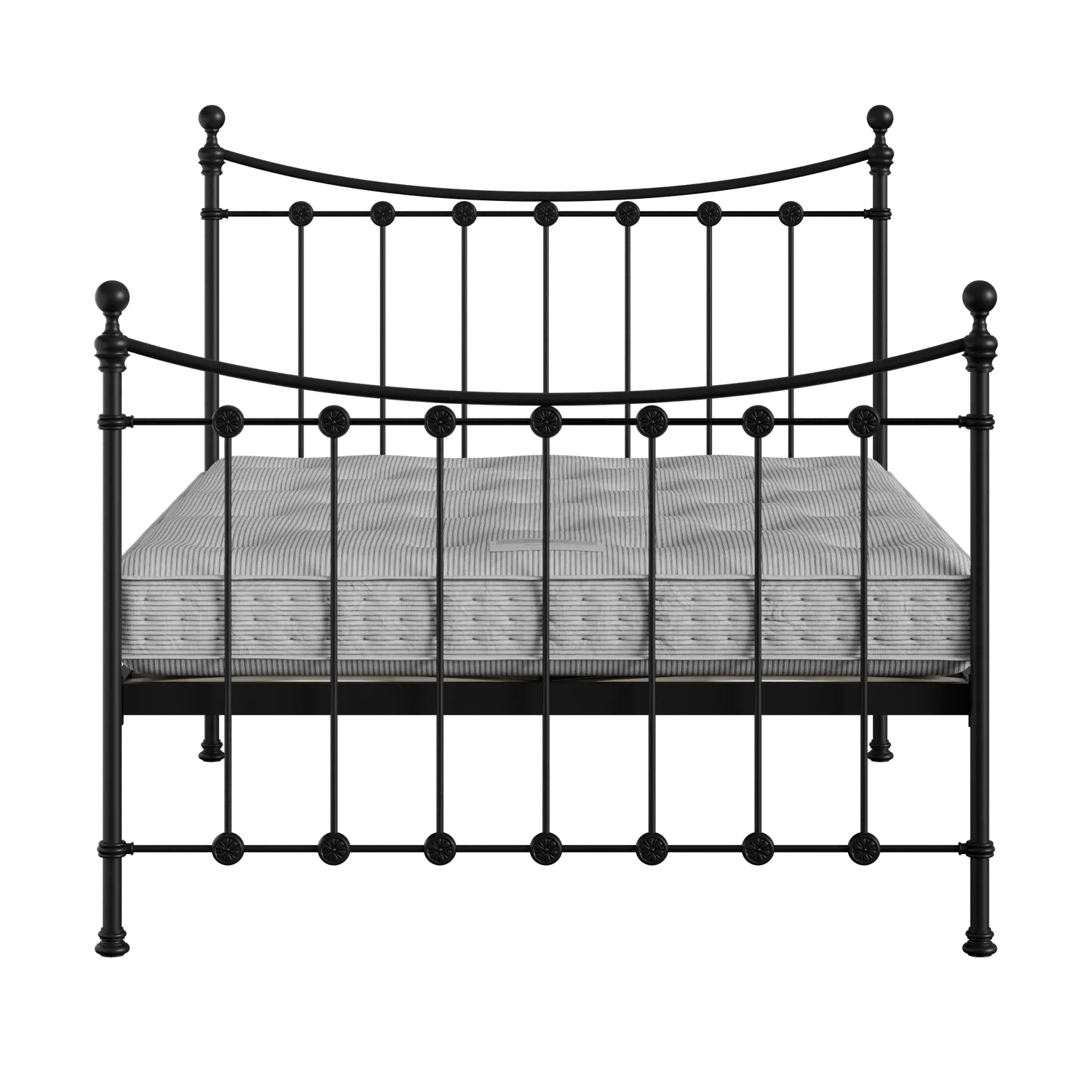 Carrick Solo cama de metal en negro con colchón
