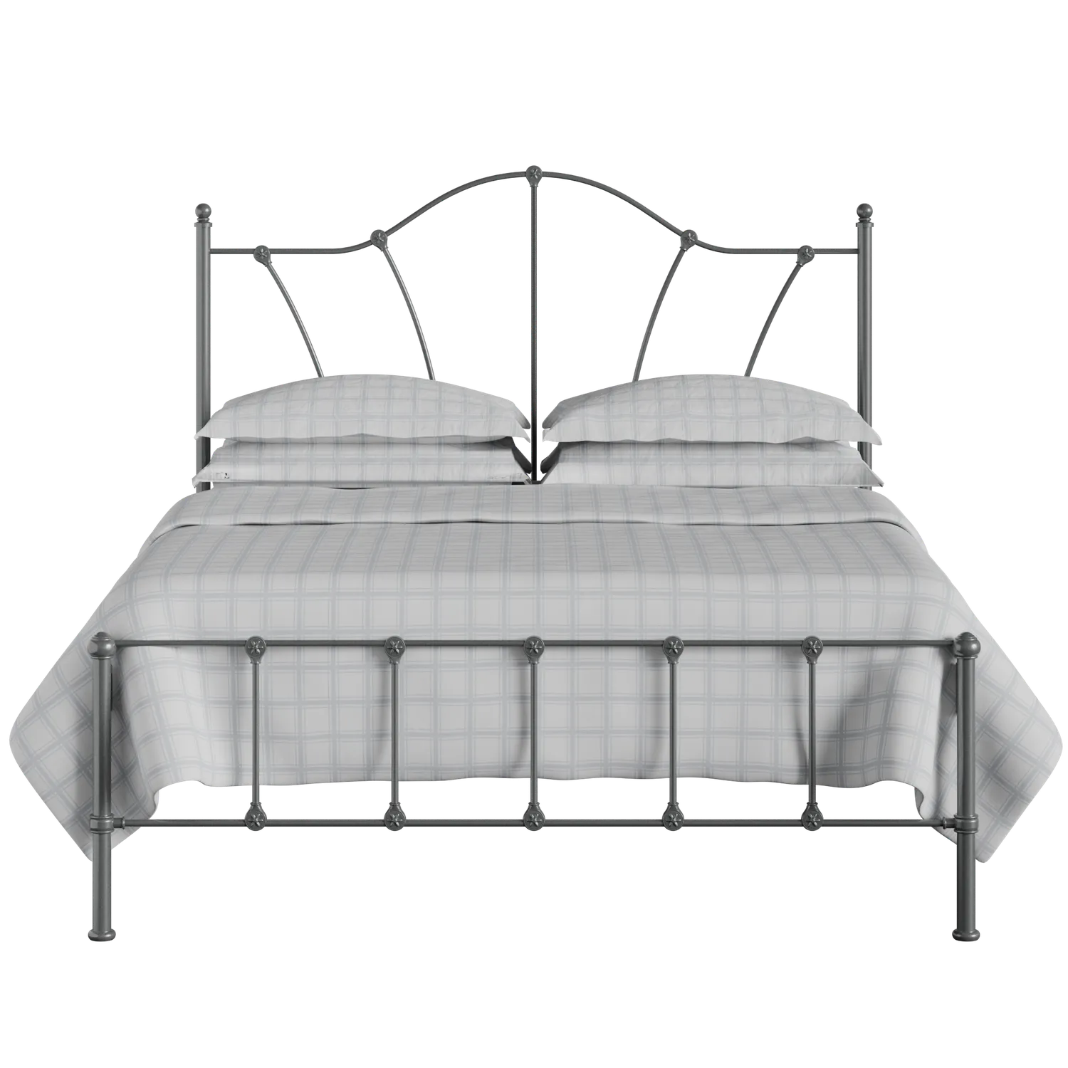 Claudia iron/metal bed in pewter