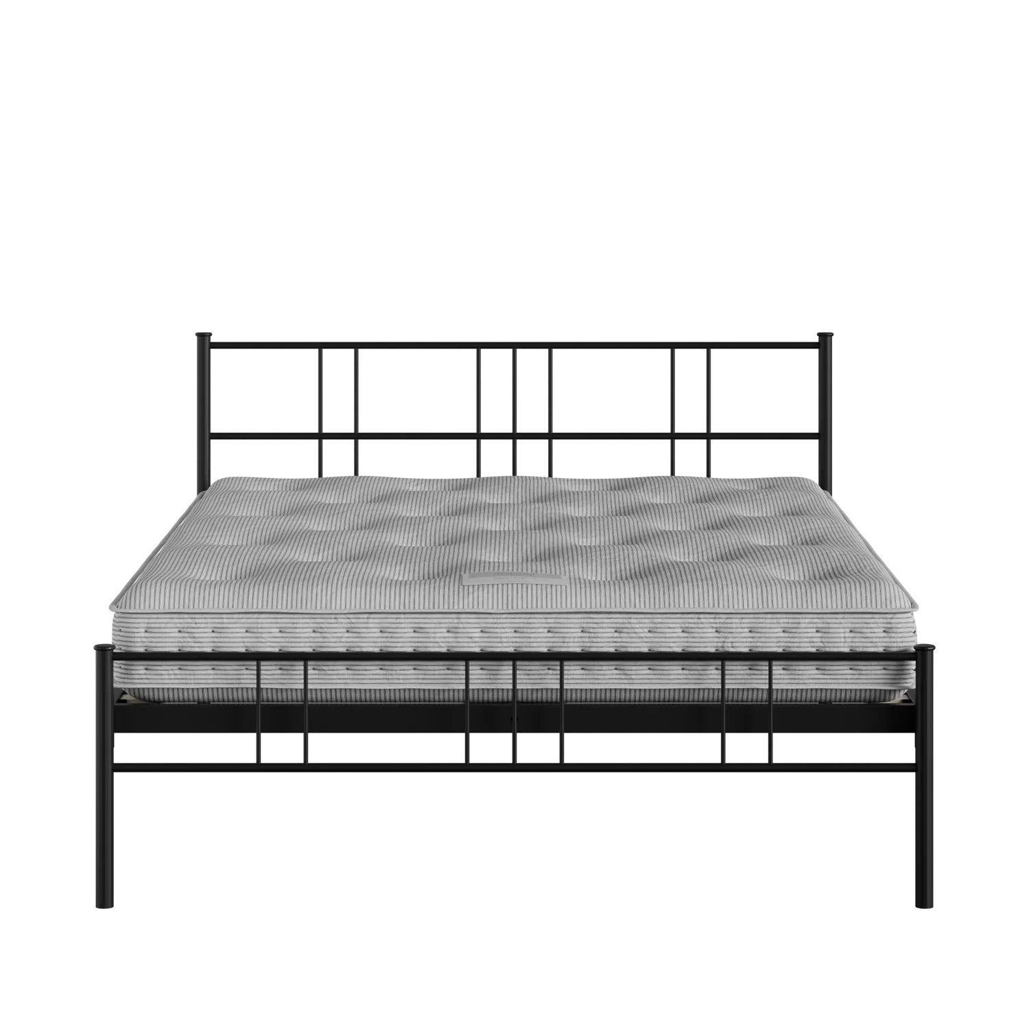 Mortlake iron/metal bed in black with Juno mattress