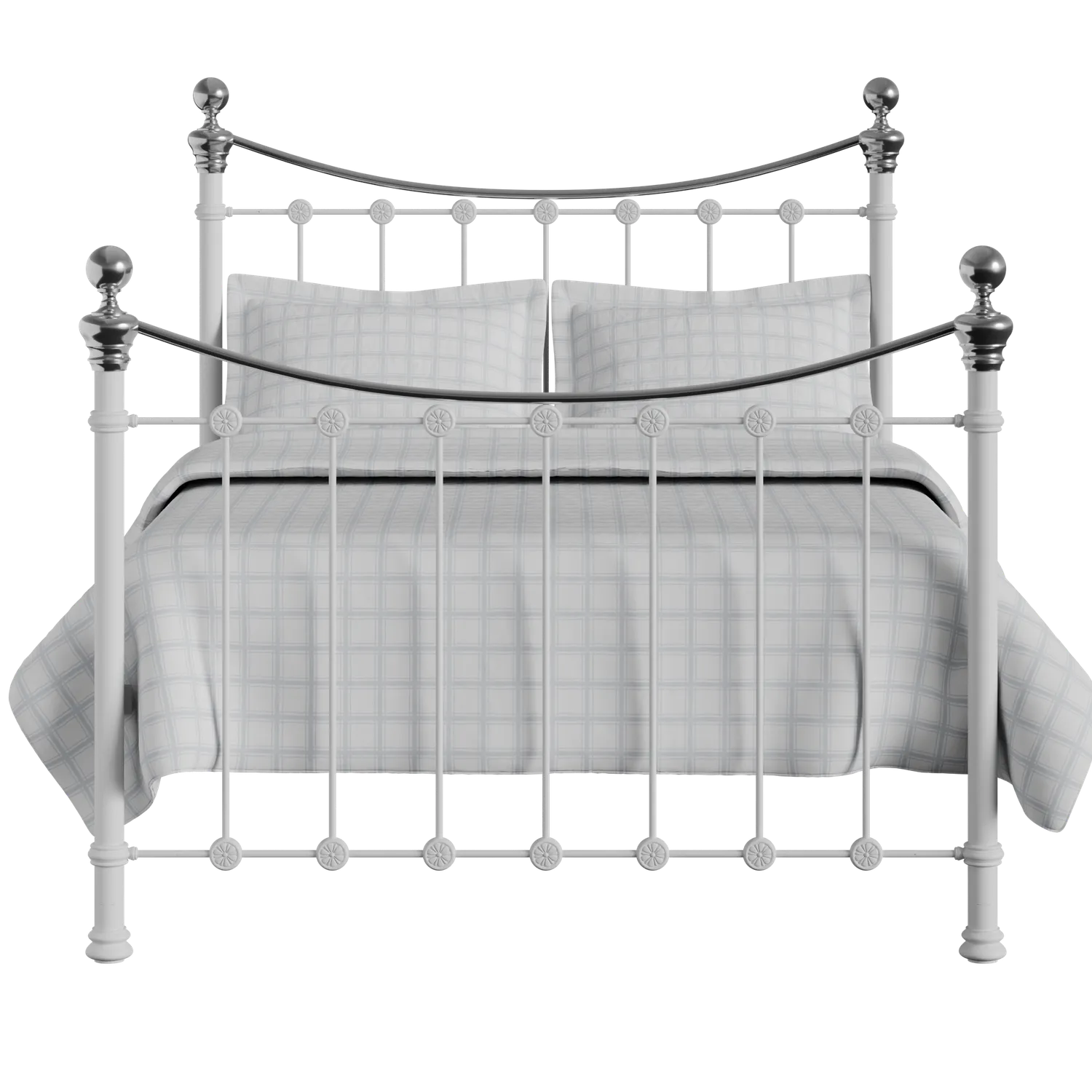 Selkirk Chromo iron/metal bed in white
