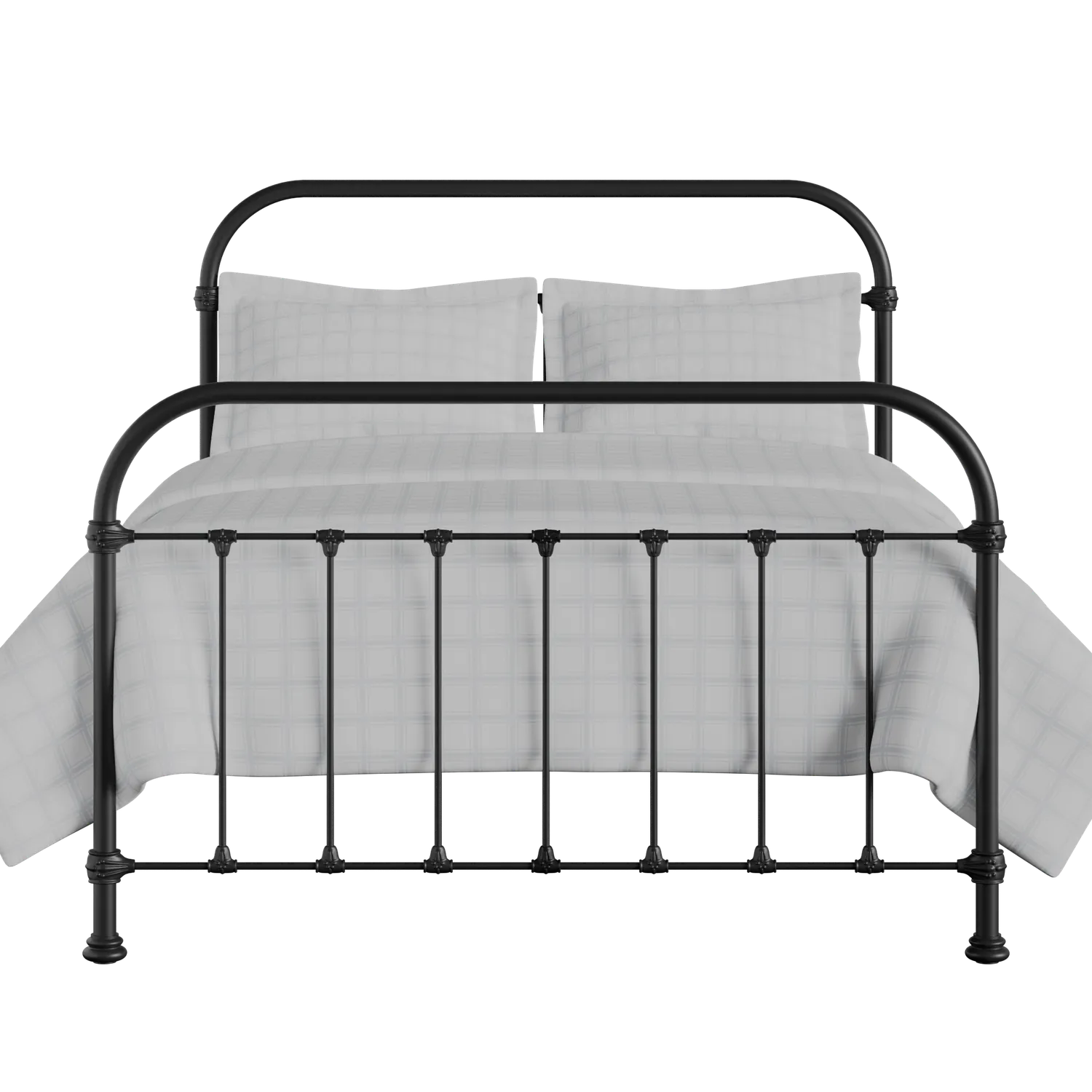 Timolin cama de metal en negro