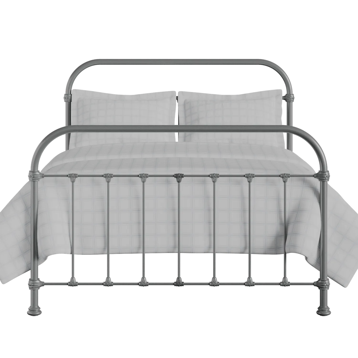 Timolin iron/metal bed in pewter