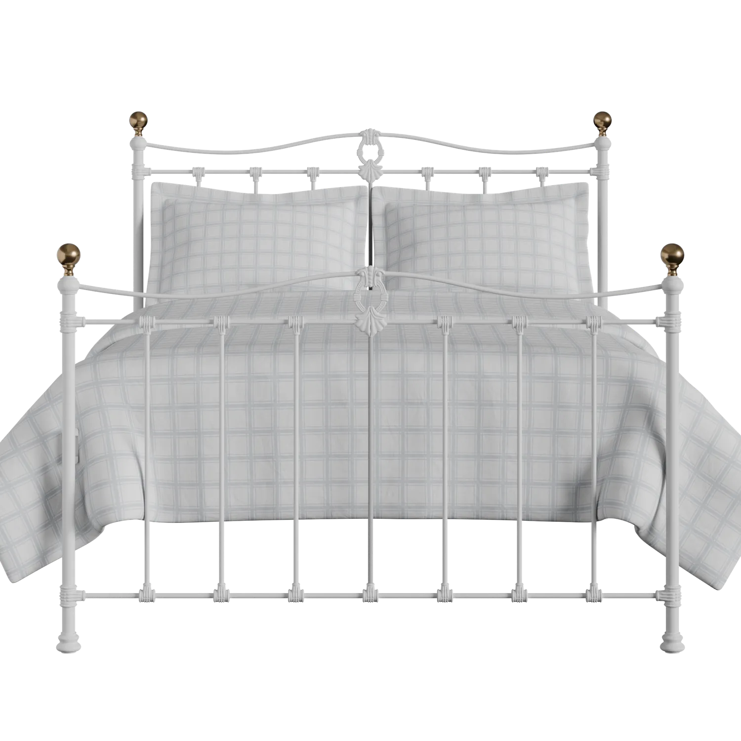 Tulsk iron/metal bed in white