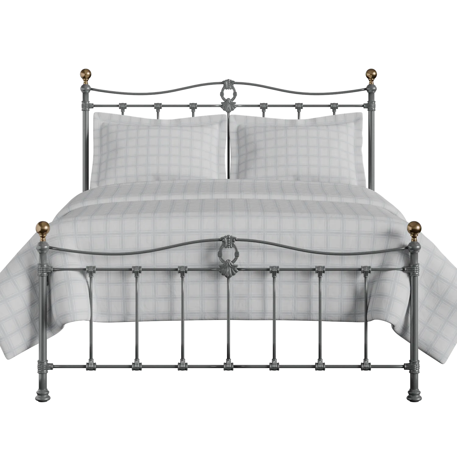 Tulsk Low Footend iron/metal bed in pewter