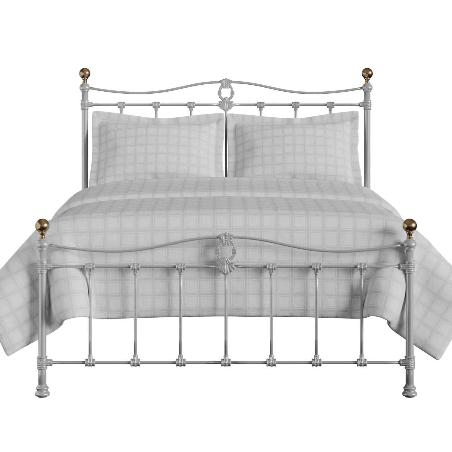 Tulsk Low Footend iron/metal bed in silver