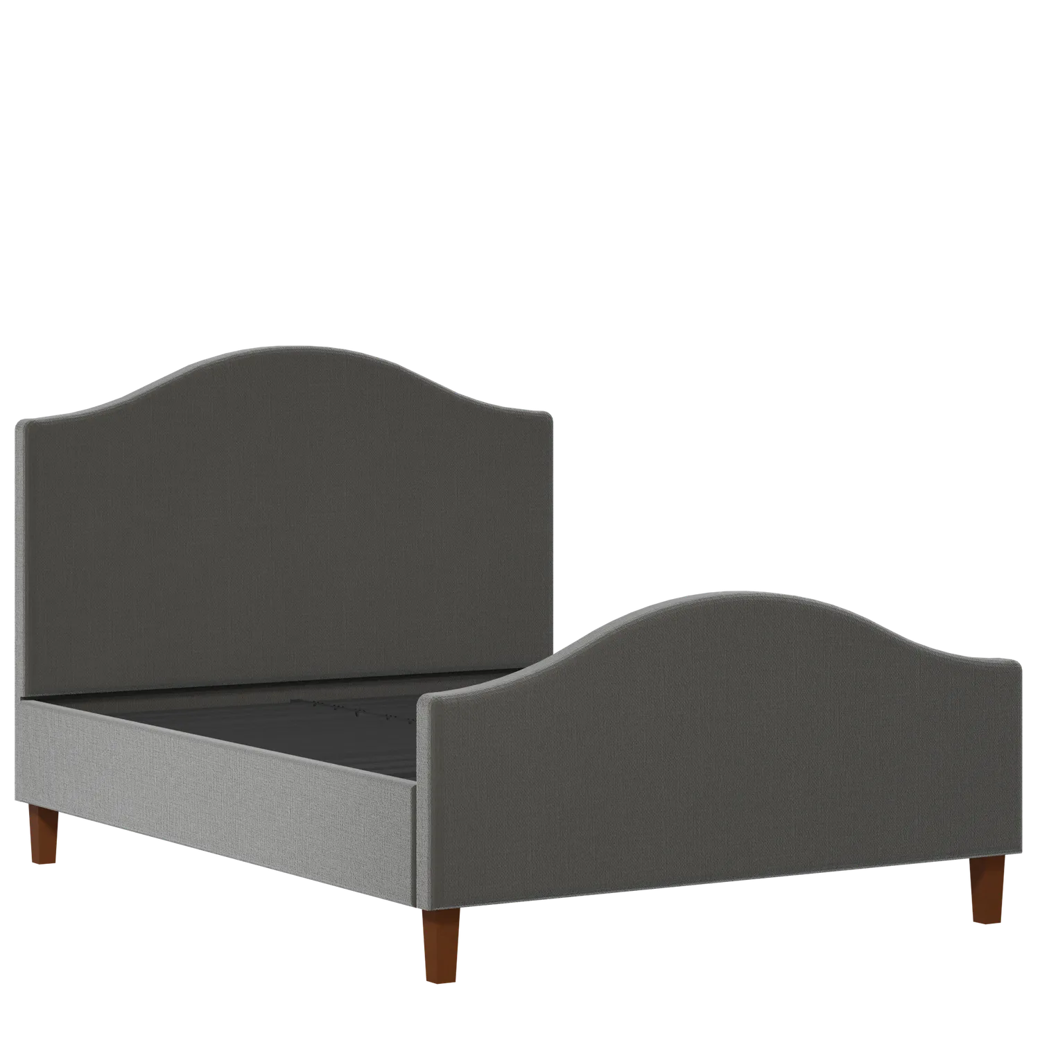 Burley upholstered bed in iron fabric