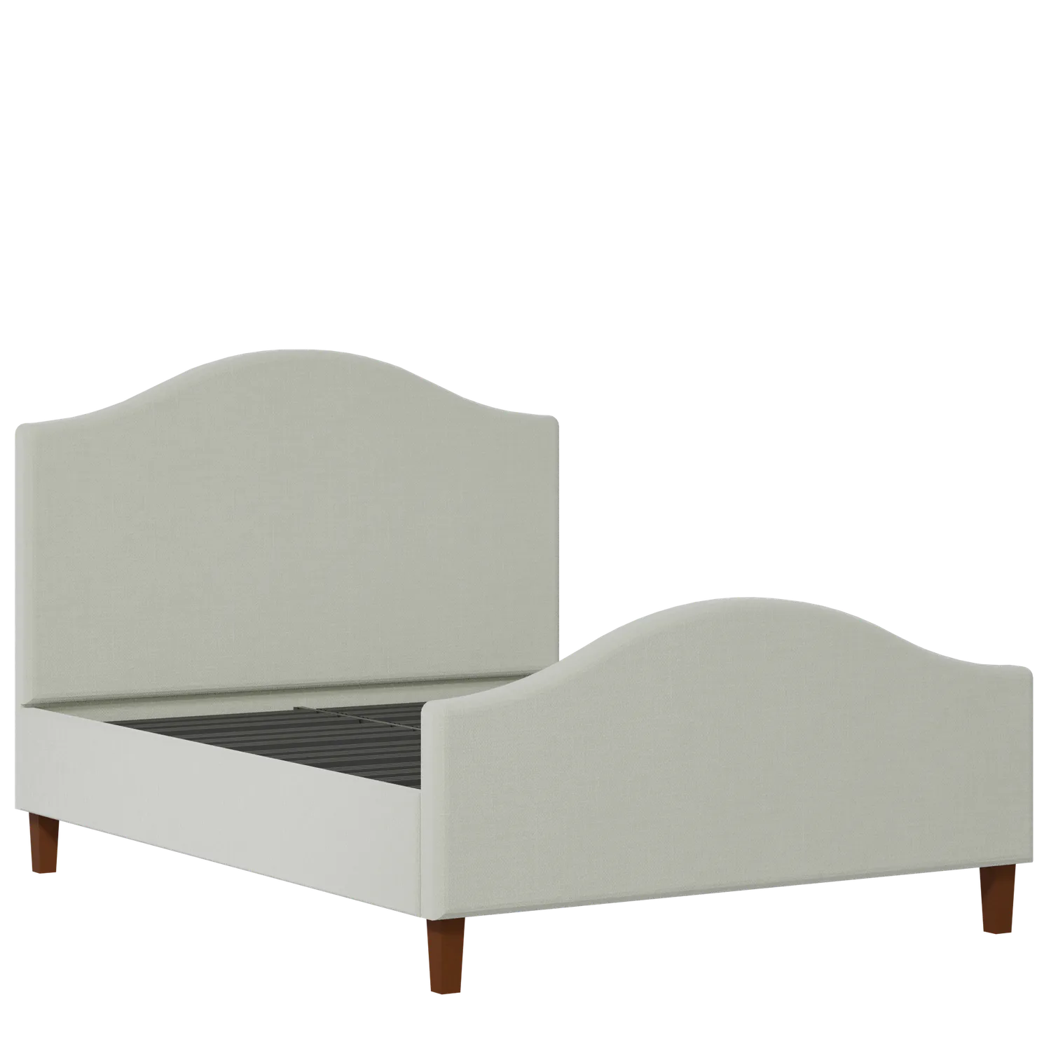 Burley upholstered bed in mineral fabric