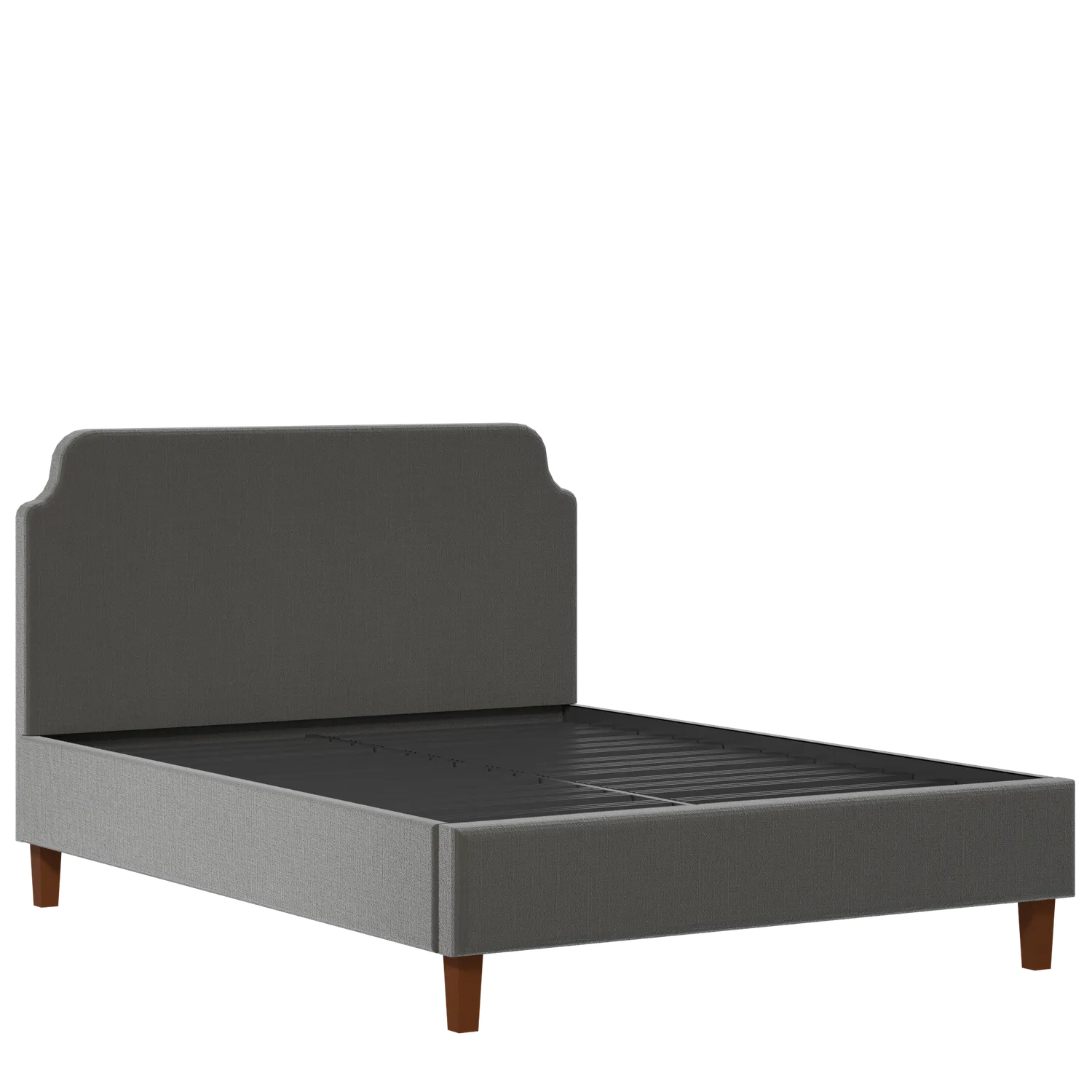Charing Slim upholstered bed in iron fabric