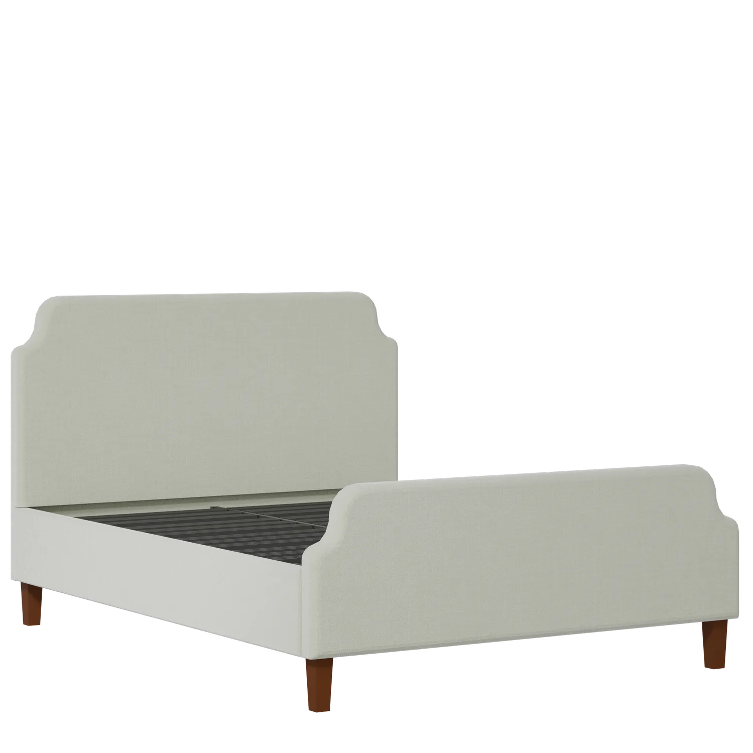 Charing upholstered bed in mineral fabric