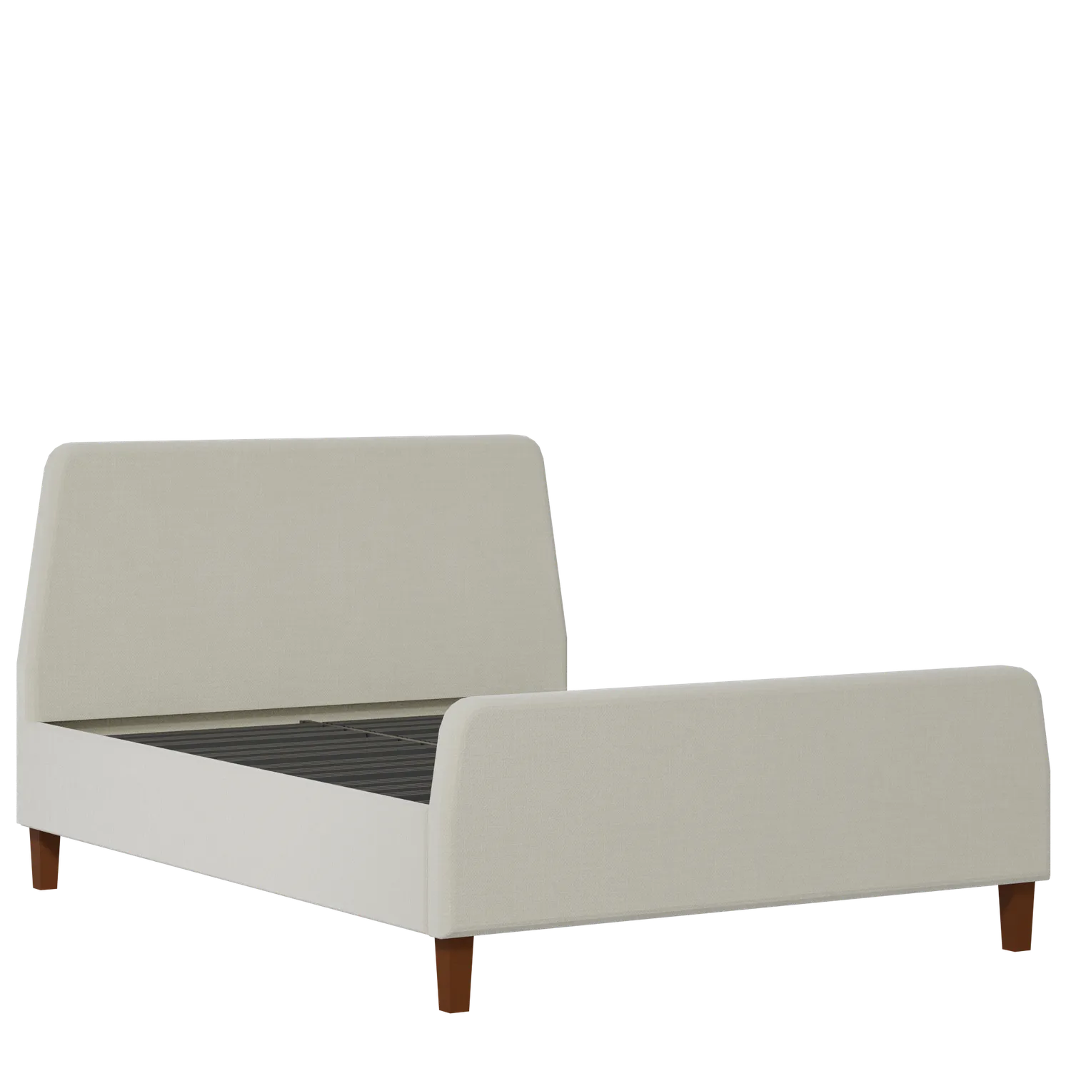 Hanwell upholstered bed in oatmeal fabric