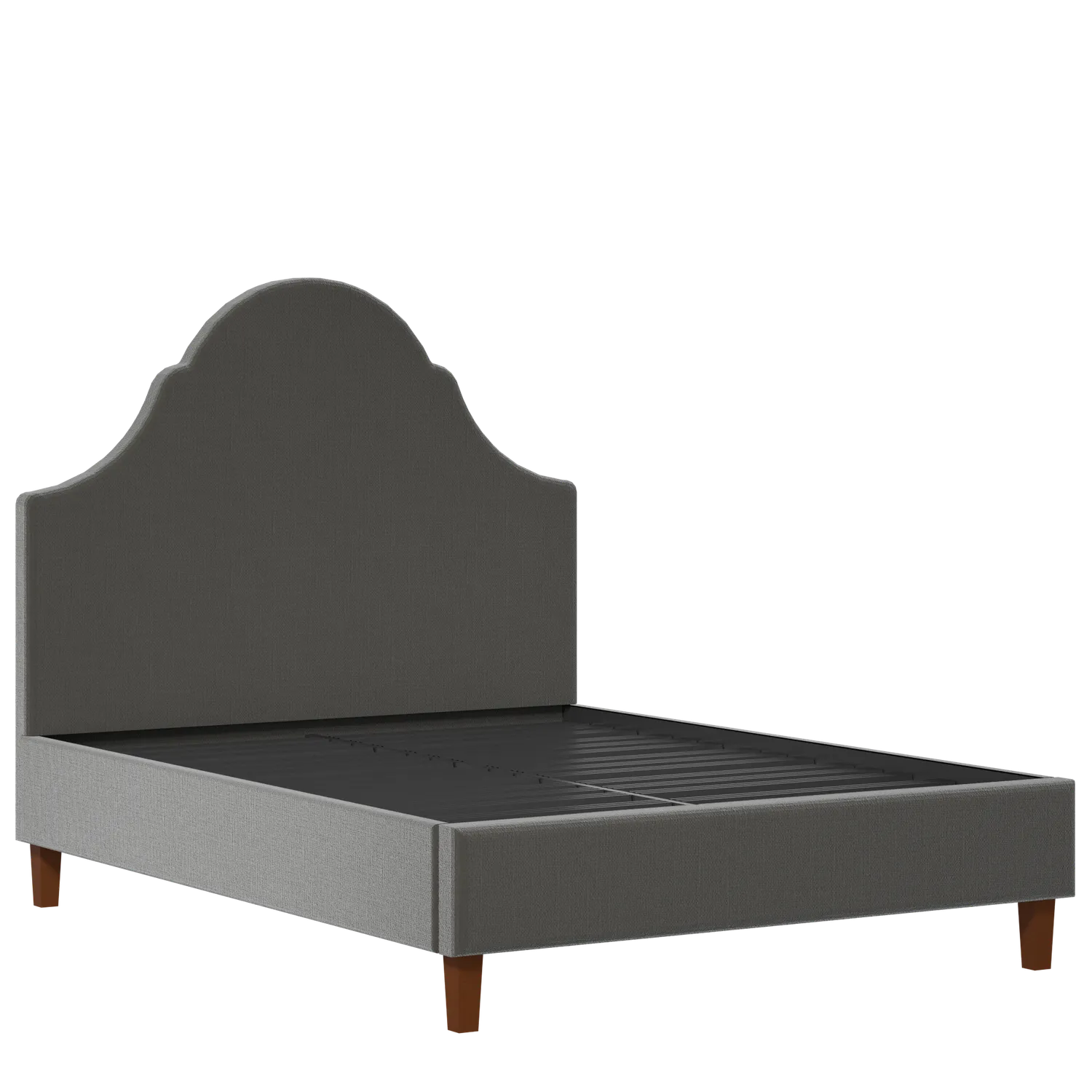 Irvine upholstered bed in iron fabric