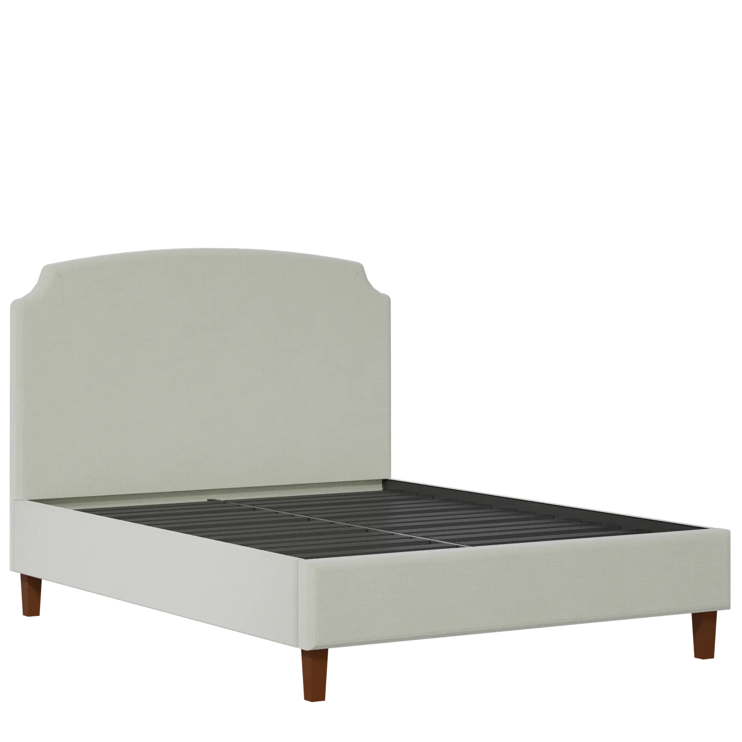 Poole Slim upholstered bed in mineral fabric
