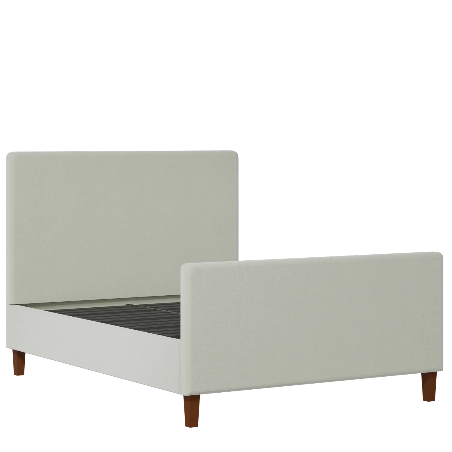Porto upholstered bed in mineral fabric