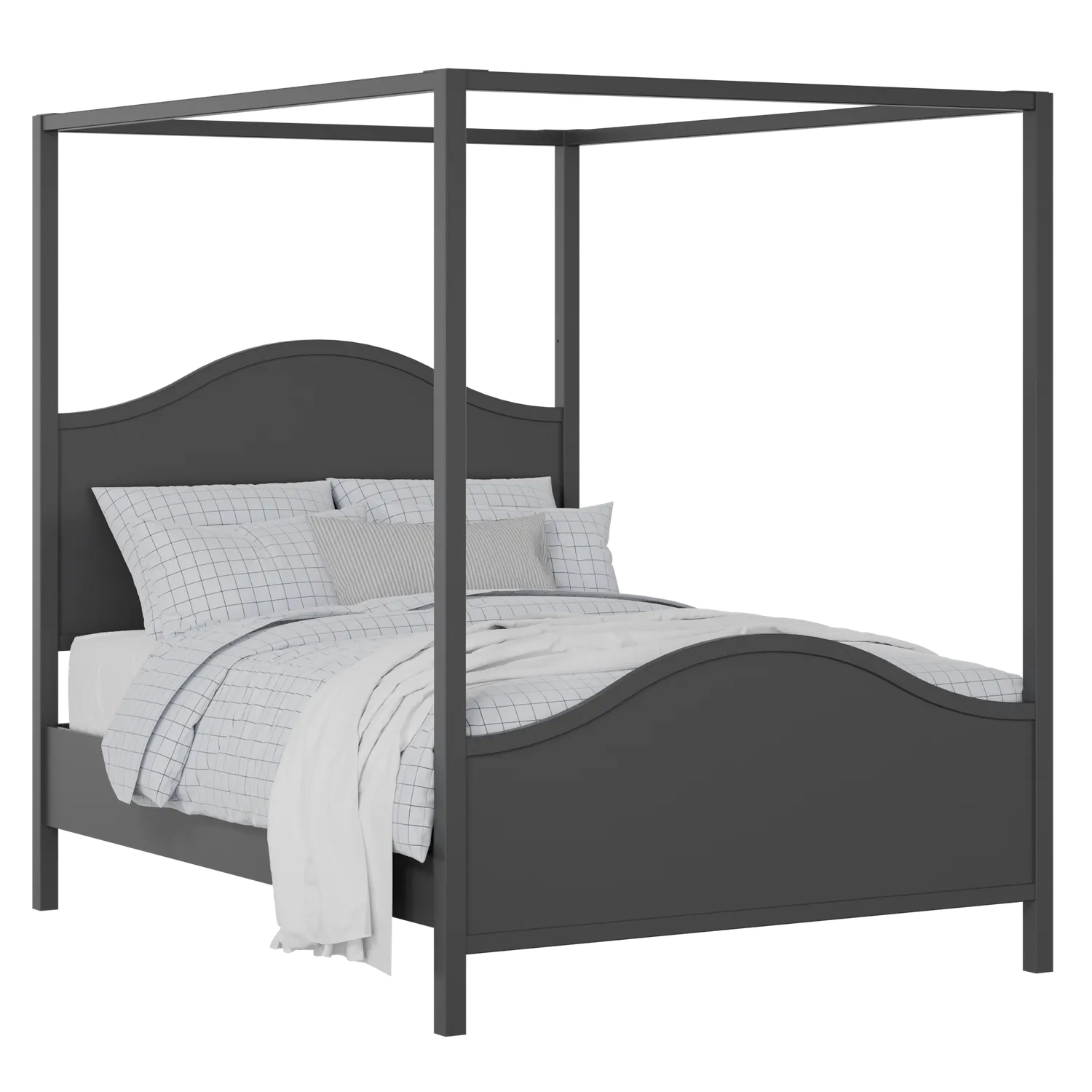 Coleridge painted wood bed in black with Juno mattress