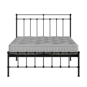 Ashley cama de metal en negro con colchón - Thumbnail