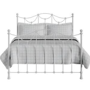 Carie ijzeren bed in wit - Thumbnail