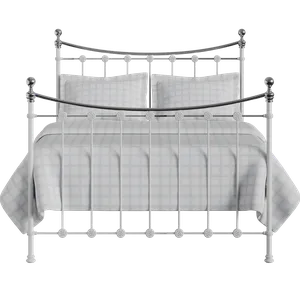 Carrick Chromo cama de metal en blanco - Thumbnail