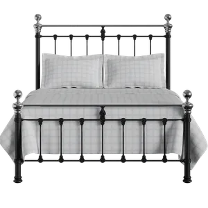 Hamilton Chromo Low Footend cama de metal en negro - Thumbnail