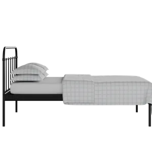 Hampton ijzeren bed in zwart met matras - Thumbnail