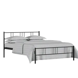 Mortlake iron/metal bed in black with Juno mattress - Thumbnail