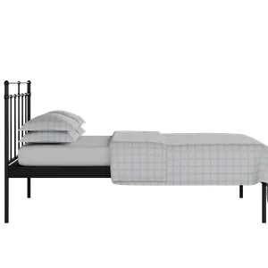 Richmond iron/metal bed in black with Juno mattress - Thumbnail
