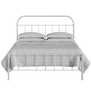 Solomon iron/metal bed in ivory - Thumbnail