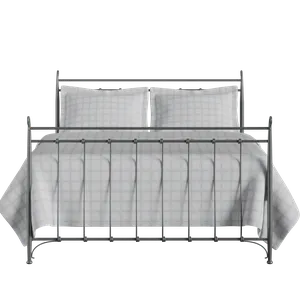 Tiffany iron/metal bed in pewter - Thumbnail