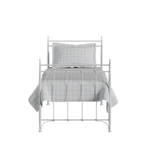 Tiffany cama individual de metal en blanco - Thumbnail
