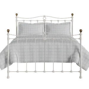 Tulsk iron/metal bed in ivory - Thumbnail