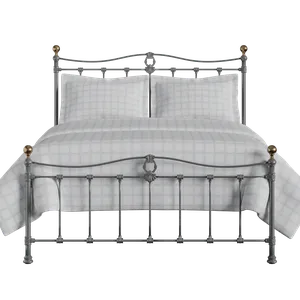 Tulsk Low Footend iron/metal bed in pewter - Thumbnail