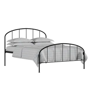 Waldo iron/metal bed in black with Juno mattress - Thumbnail