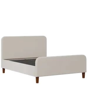 Broughton upholstered bed in silver fabric - Thumbnail