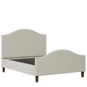 Burley upholstered bed in oatmeal fabric - Thumbnail