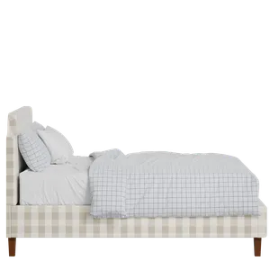 Charing Slim upholstered bed in Romo Kemble Putty fabric with Juno mattress - Thumbnail