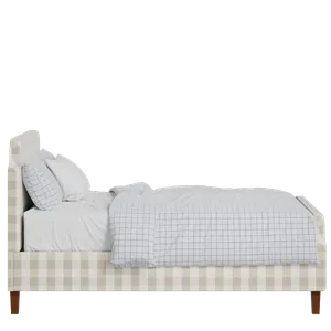 Charing upholstered bed in Romo Kemble Putty fabric with Juno mattress - Thumbnail