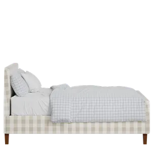 Hanwell upholstered bed in Romo Kemble Putty fabric with Juno mattress - Thumbnail