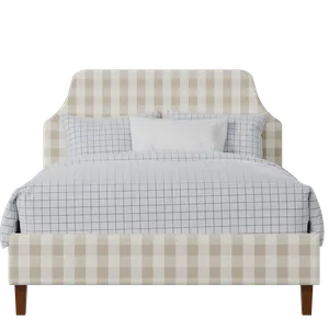Henley upholstered bed in Romo Kemble Putty fabric - Thumbnail