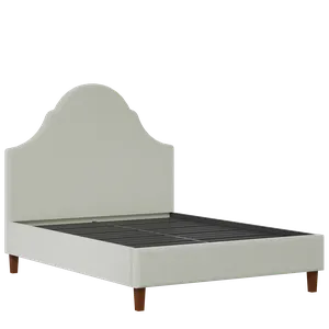 Irvine upholstered bed in mineral fabric - Thumbnail