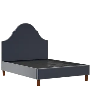 Irvine upholstered bed in oxford blue fabric - Thumbnail