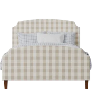 Poole upholstered bed in Romo Kemble Putty fabric - Thumbnail