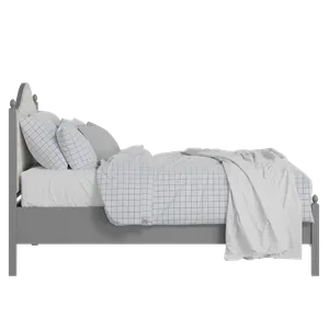 Brady Slim Upholstered wood upholstered bed in grey with Romo Kemble Putty fabric - Thumbnail