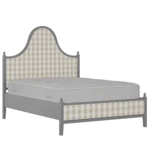 Bryce Upholstered wood upholstered bed in grey with Romo Kemble Putty fabric - Thumbnail