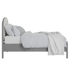 Kipling Slim Upholstered wood upholstered bed in grey with Romo Kemble Putty fabric - Thumbnail