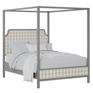 Tate Slim Upholstered wood upholstered bed in grey with Romo Kemble Putty fabric - Thumbnail