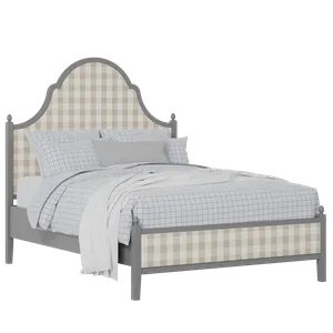Tennyson Upholstered wood upholstered bed in grey with Romo Kemble Putty fabric - Thumbnail