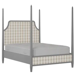 Turner Upholstered wood upholstered bed in grey with Romo Kemble Putty fabric - Thumbnail